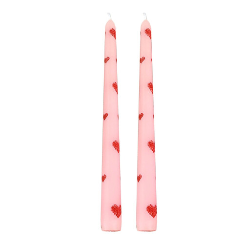 Spitzkerzen, rosa, 25 cm, unparfümiert, 2er-Set 1