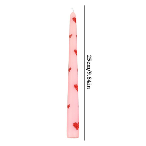 Spitzkerzen, rosa, 25 cm, unparfümiert, 2er-Set 2