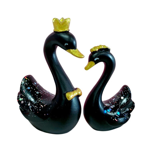 Svane-bordpyntpar – realistisk smilende design 1