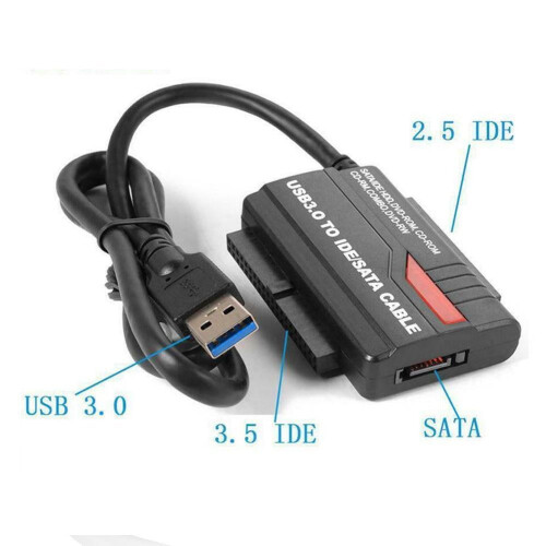 Σύνδεση αναγνώστη σκληρού δίσκου USB3.0 σε 2.5" 3.5" IDE SATA D5J7 1