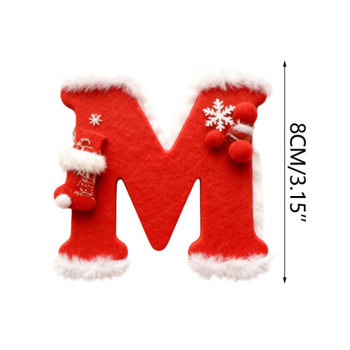 26-Piece Christmas Alphabet Ornament Set 2