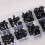 100 occhielli di sicurezza in plastica nera da 6-12 mm con rondelle 5