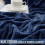 Waffle Jacquard Throw Blanket 60x80 in Navy 4