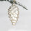 Christmas Tree Ornaments Beige Plastic 3.5in 8-Pack 3