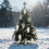 Christmas Tree Ornaments Beige Plastic 3.5in 8-Pack 6