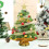 Mini Lighted Tabletop Christmas Tree with Ornaments 4