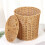Bamboo Laundry Basket with Lid, Large Opening 4