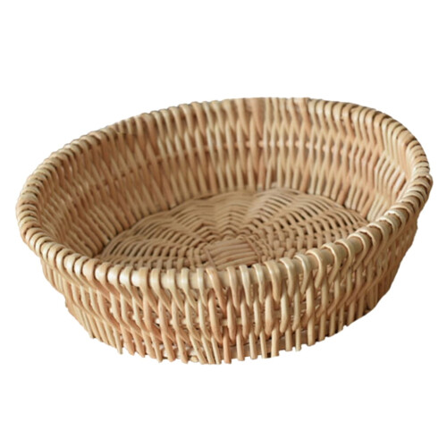 Wicker Bread Baskets Rustic 1Pcs Khaki 2