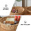 Wicker Bread Baskets Rustic 1Pcs Khaki 6