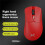 Delux M900pro Wireless Gaming Ergonomic Mouse Magnetic Charging Dock for PC Gamer Red 1