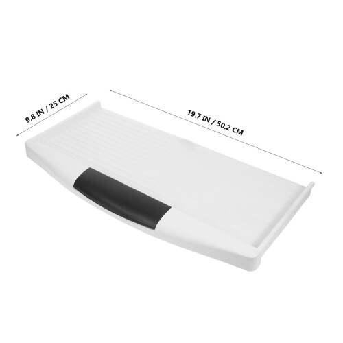 Adjustable Keyboard Desk Tray with Material and Pen Holder 1