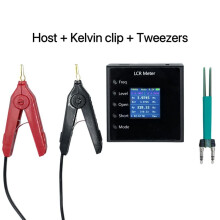 - P1 100KLCR-Tester 1,54 Inch LCD -Pincet  SMD ESR-Tester Weerstand Capaciteit Inductie Continuïteitstester