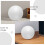 Μπάλα αφρού Homoyoyo Blank 1 τεμάχιο για DIY λευκό στρογγυλό 7.0in 7