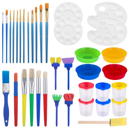 Beginners Painting Brush Set, Premium Bristles for Versatile Use 2