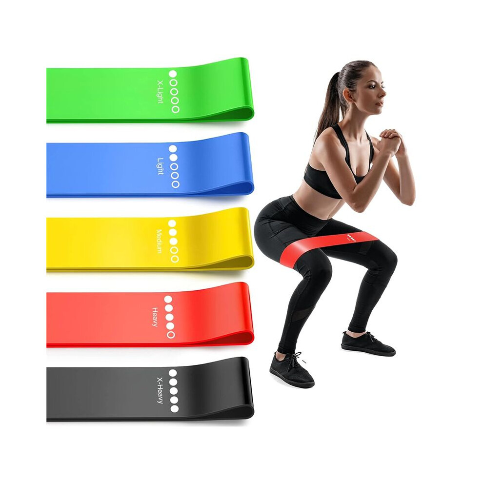 Resistance Bands for Working Out, Elastic Exercice Loop Bands for Physical Therapy, Yoga  Set of Stretch Bands B
