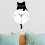 Cat Wall Clock Gift Practical Modern Hanging Clock for Shop Classroom Indoor L 6