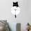 Cat Wall Clock Gift Practical Modern Hanging Clock for Shop Classroom Indoor L 7