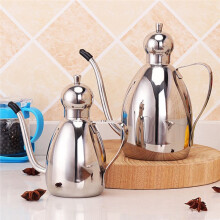 Stainless Steel Oil Pot Drum Type Leakproof Seasoning Container with Cap Kitchen for Soy Sauce Cooking Tool 1000ML