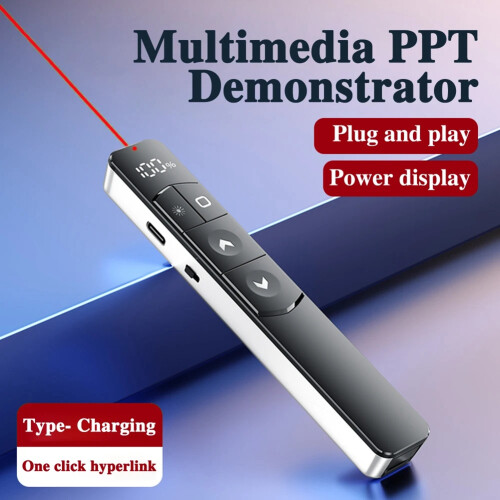 2.4Ghz Wireless Presenter Remote Controller PPT Page Turner USB Infrared Presenter Pen for Projector Powerpoint Slide 1