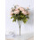Artificial Peony Bouquet – Silk & Plastic, 13-Stem, Light 3