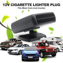 2pc 24v Car Heater, Portable Car Heater and Defroster, Windshield Defogger, Calenton Para Carro, 360 Rotation (Black)