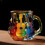 3D Guitar Borosilicate Glass Mug 350ml 4