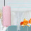 Mini-USB leise Aquarien-Luftpumpe ABS rosa 5