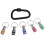 2 Pack Chain Keychain Socket Adapter Multi-Functional Tool for Home, Auto Repair, and Projects 7