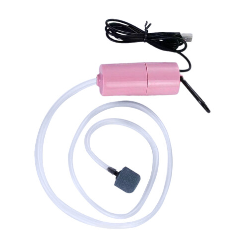 Mini-USB leise Aquarien-Luftpumpe ABS rosa