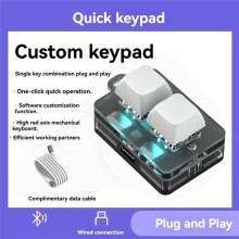 2 Key Keypad Copy Paste Hot Swap Games One key Password Mechanical key accessories for Home and Travel B