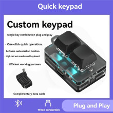 2 Key Keypad Copy Paste Hot Swap Games One key Password Mechanical key accessories for Home and Travel A