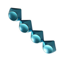 4Pcs Aluminum Alloy Metal Keyboard Cap Color Mechanical Keyboard Universal Personality for Mechanical Gaming Keyboard C