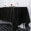 BalsaCircle Nappe rectangulaire noire en satin uni lavable, 183 x 305 cm 4