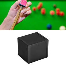Tragbarer Aluminium-Kreidehalter für Billard Schwarz 3x3x3,5 cm
