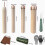 9 Pcs Knapping Tools, Knapping Kit for Pros and Beginners, Crafting Obsidian Stone and Crystal 6