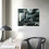 Black and White Lightning Lighthouse Canvas Art 20x16 in 4