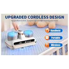UV Mite Remover New Mattress Vacuum Cordless Handheld Cleaner Powerful Suction for Cleaning Bed Pillows Clothes Sofa