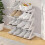 Range-chaussures de porte en acier blanc à 4 niveaux 5