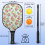 Σετ κουπιών Pickleball με κουπιά από fiberglass σε σχέδια λουλουδιών, 2 μπάλες και τσάντα – 3