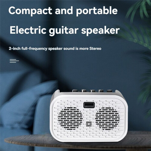 Electric Acoustic Guitar Amplifier Powered Portable  Speaker Distortion Delay Effects10W 2
