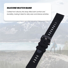 Silicone Watch Band for  Fenix 8 5 6 7 Pro Soft Strap for Men Women for  Watch Forerunner 965 955 935 22MM