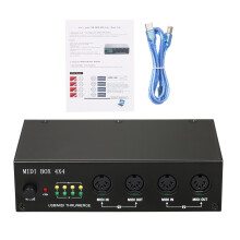 UM4x4 USB-MIDI-Schnittstelle 4 Eingänge / 4 Ausgänge 64 MIDI-Kanäle 4i/4o + Merge 2i4o MIDI-Box 4x4