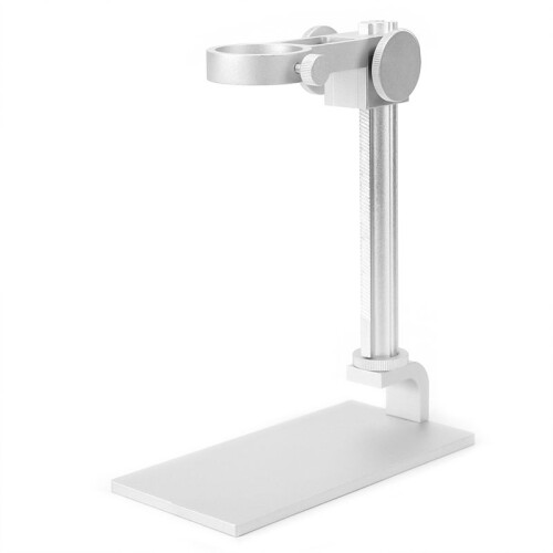 Supporto Regolabile In Lega di Alluminio per Microscopio Elettronico Digitale, Accessorio Bianco 2