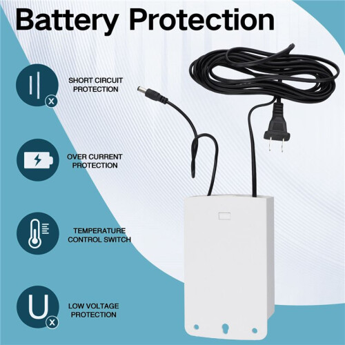 12V-2.5A Uninterruptible Power Supply UPS Battery Backup Interface, Security Camera UPS Battery Backup Protector US Plug 1