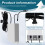 12V-2.5A Uninterruptible Power Supply UPS Battery Backup Interface, Security Camera UPS Battery Backup Protector US Plug 5