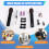 UHF Wireless Rechargeable Microphone Expander 6.5mm Microphone Mixer Multi-Channel Input Expander 4