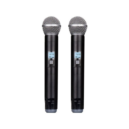 Professional Dynamic Handheld Microphone with Receiver One-to-Two Mic Stage Singing KTV Audio Karaoke System US Plug 2