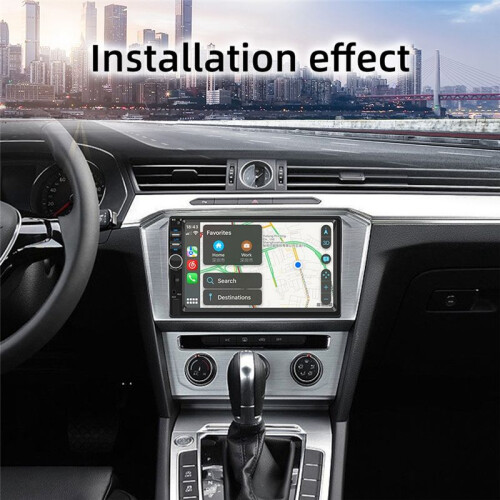 Rádio Do Carro 7 Polegadas HD Touch Screen Autoradio CarPlay Android Auto  Estéreo Multimídia Player FM Power Aux Input 2