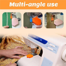 6 Pcs Magnetic Seam Guide for Sewing Machine, Multi Polygonal Hemmer Guide with Scale, Universal Sewing Supplies