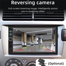 Car Radio 7Inch HD Touch Screen Autoradio CarPlay Android Auto Stereo Multimedia Player FM Power Aux Input